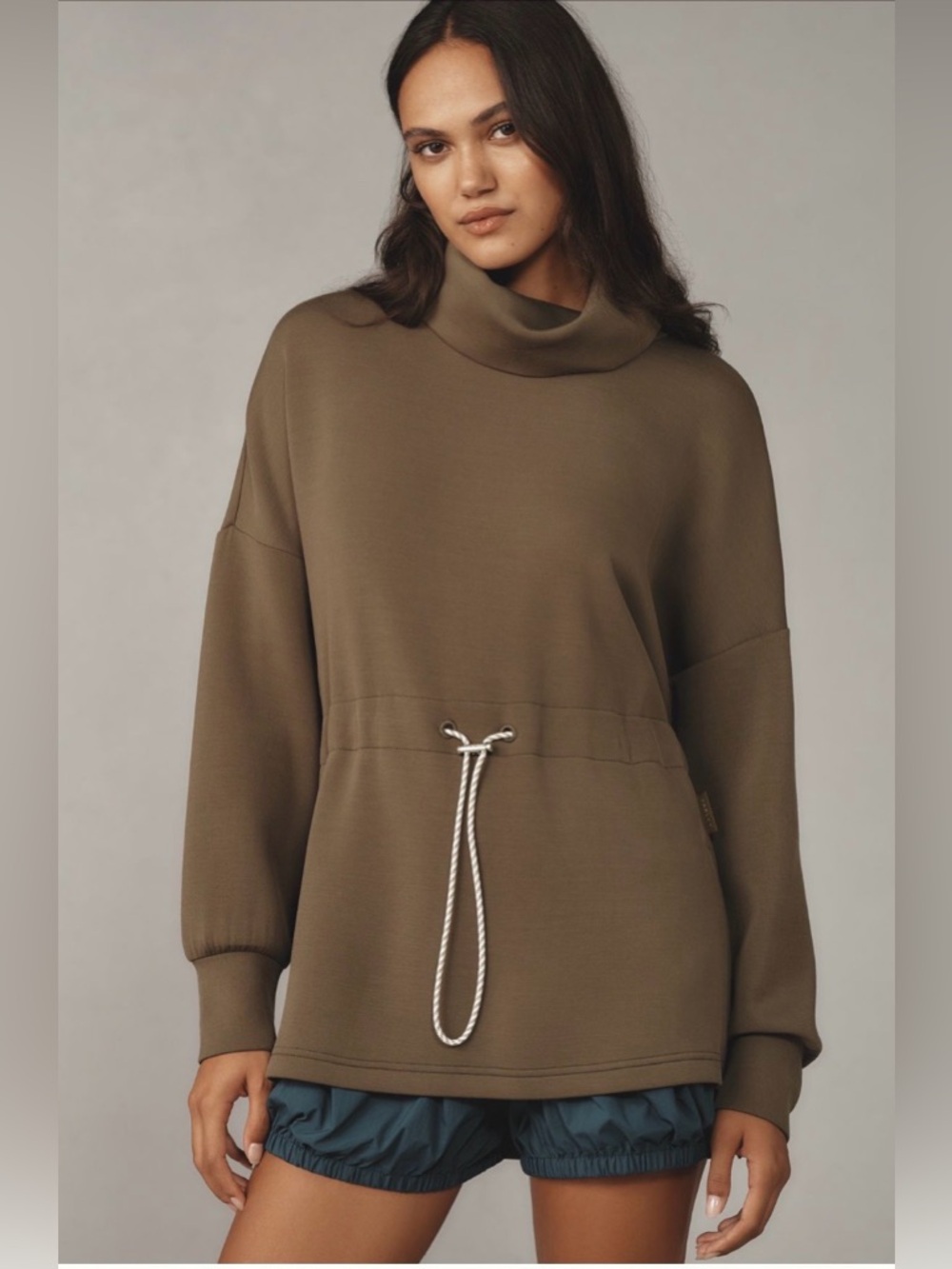 NWOT Varley Freya Double Soft Green Top Sweatshirt Small